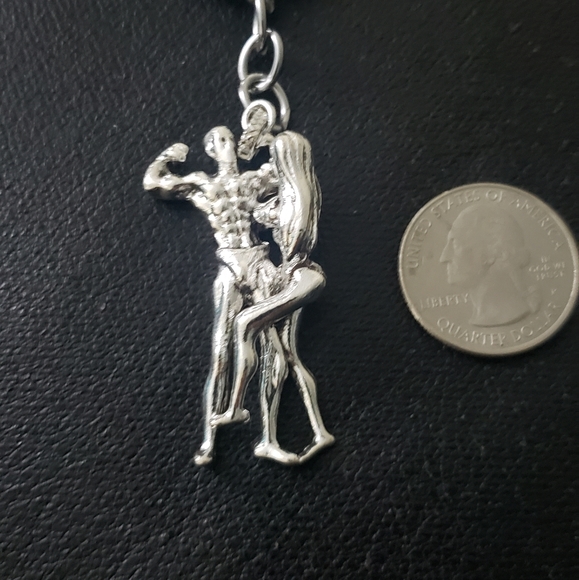 NWT Couple Male female fitness keychain - Picture 6 of 7